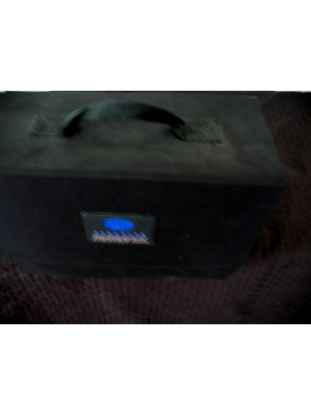 Creative Memories Black Storage Organizer Case w/Handle w/Dividers 11"x5.25"x7"